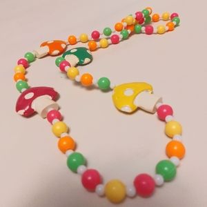 UV Active Mushroom Necklace